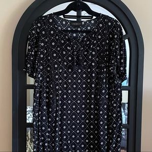 EUC LANE BRYANT GAUZY PEASANT TOP